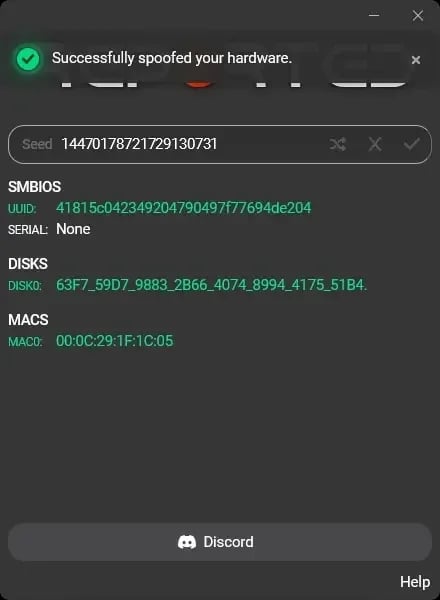Reported spoofer screenshot 1