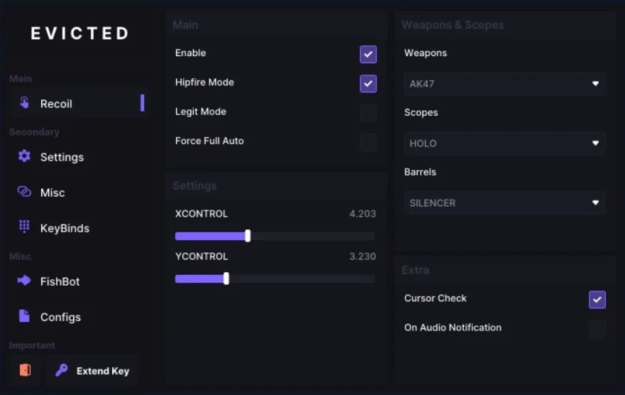 Evicted Macros screenshot 2