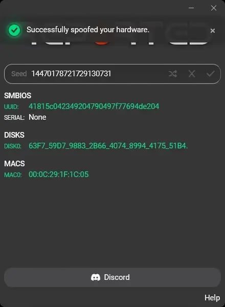 Reported spoofer screenshot 1